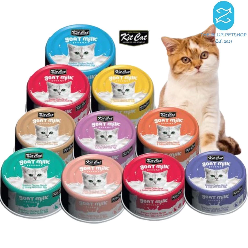 70g Kit Cat Kitcat Goat Milk All Stages Kitten Adult Cat Wet Food Can Cat Essentials