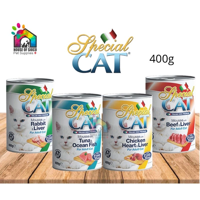 Special Cat Mousse Wet Cat Food (Monge) 400g