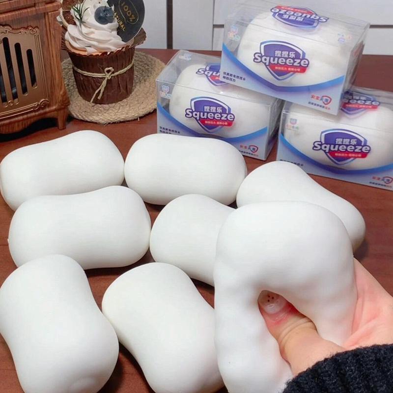 Ultra-soft Stress Relief Soap Squishy Toy Slow Release Squeeze Toys #stressrelief #toy #decompression #soap #fyp #肥皂捏捏