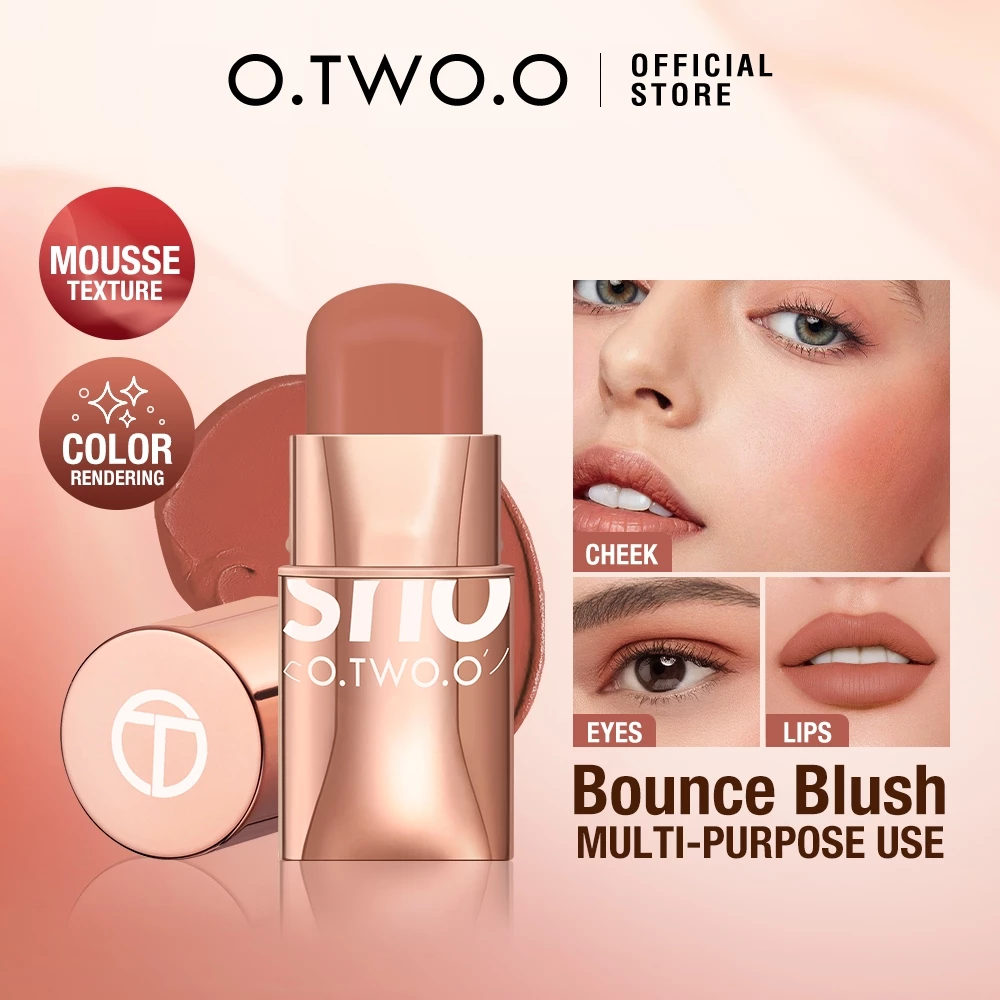 O.TWO.O Makeup Blush Stick Hydrating Gloss Lip & Cheek 6 Colors Beauty Cosmetics