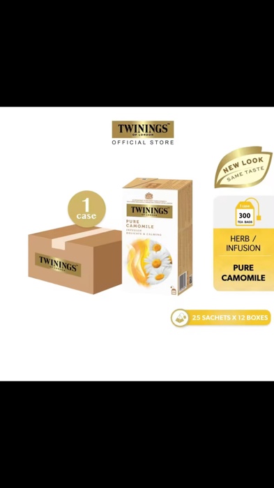 ￼Twinings Pure Camomile 25s 1 CASE