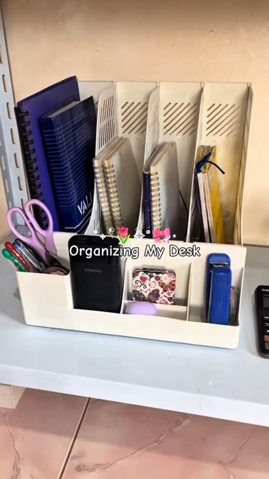 4 Column File Data Storage Rack PP Material Multi-functional Books Pencil Sundries Storage Rack Office Stationery