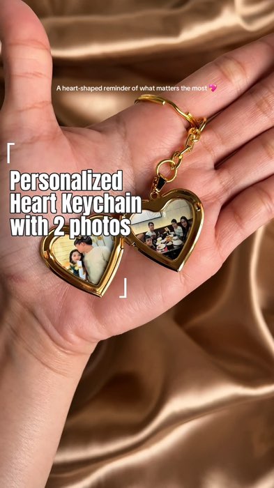 Locket Heart Keychain 2Pcs. Photo #keychain #photoheartkeychain #Locketheartkeychain #personalizedlocketheartkeychain #personalizedheartkeychain