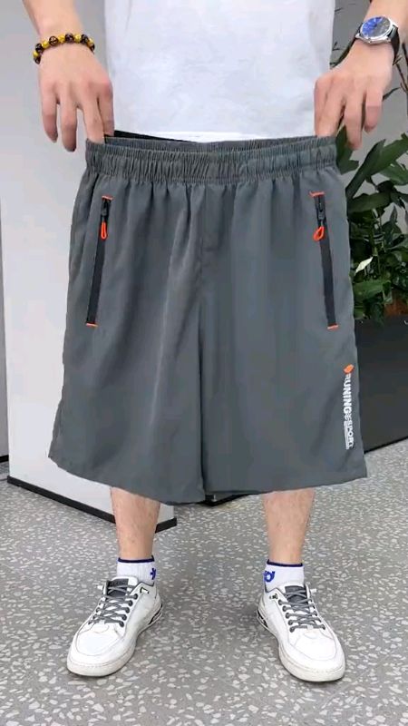 Casual Sports Shorts for Men's Summer Ice Silk Breathable Loose Large Size Cool and Quick Drying #Sportshortsformen #CasualShorts #Trending
