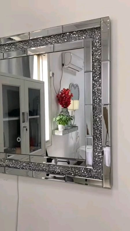 #Large #diamond #wallmirror