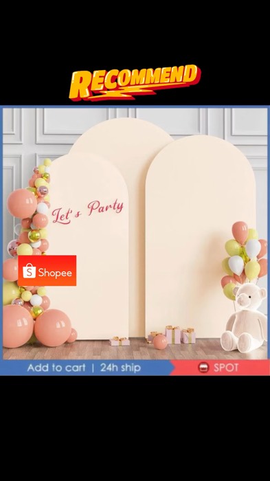 [24H SHIP] Wedding Arch Cover Round High Elasticity Arch Backdrop Cover Ceremony Banquet Decoration #FreeCoinsInShopeeVideo #MasMuraSaShopee #sale