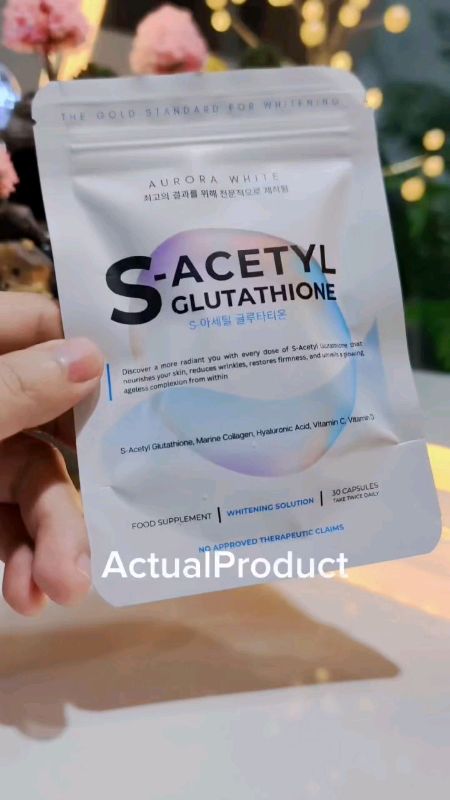 S-Acetyle Glutathione Aurora White #Sacetyl #sacetylglutathione #sacetylglutathionecapsule #aurorawhite #Aurorawhitesacetyl #freecoinsinshopeevideo