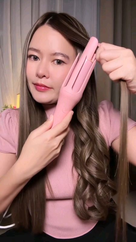 ROTATING AUTOMATIC HAIR CURLER #curler #automatic