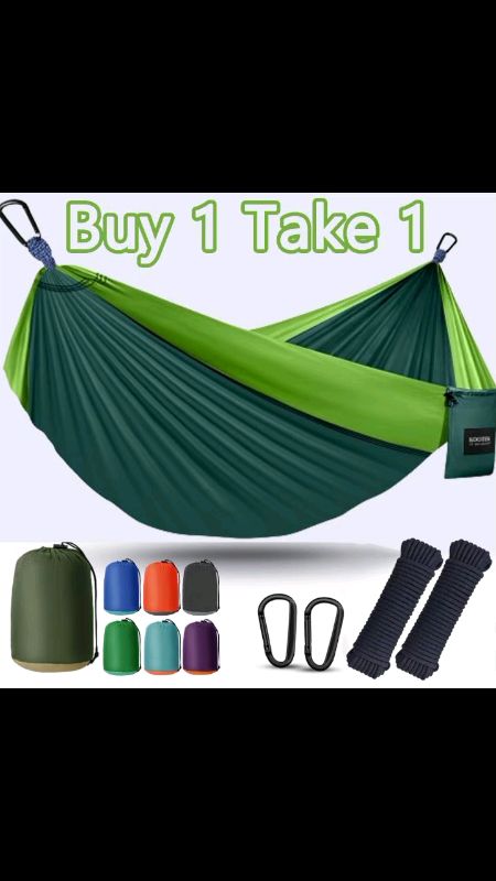 Hiking Outdoor Camping Duyan Hammock 180kg Military Foldable Camping Hammock Travel Double Outdoor Hammock Duyan for Adult Big Size #Affordable