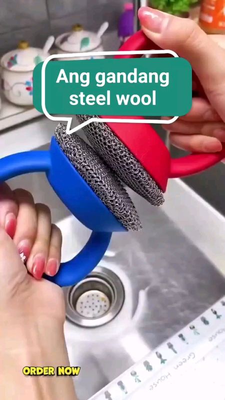 Pati steelwool, nag-upgrade na🥹 #steelwool #steelwire #steelwireball #wireball #cleaningbrush #wirebrush #dishwashingscrubber #MasMuraSaShopee #fyp