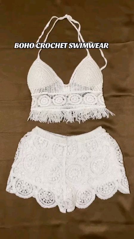 Boho knitted Top #swimwear #crochet #Fashion #outift #OOTD #swimsuit #MasMuraSaShopee #shopeeVideo #trend #fyp #viral #trending #buynow #discover