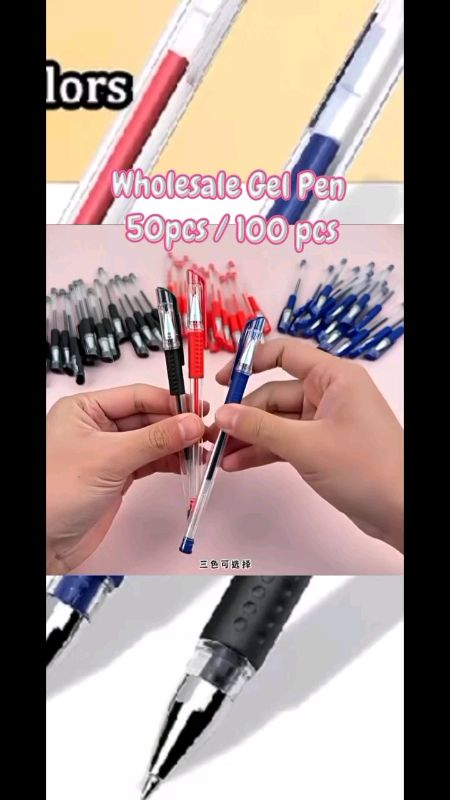 Wholesale Ballpen Gel pen 50pcs/100pcs#Wholesale #100pcs #sarisariStoreItems #negosyobundle #bundle #schoolsupplies #gelpen #ballpen #pen