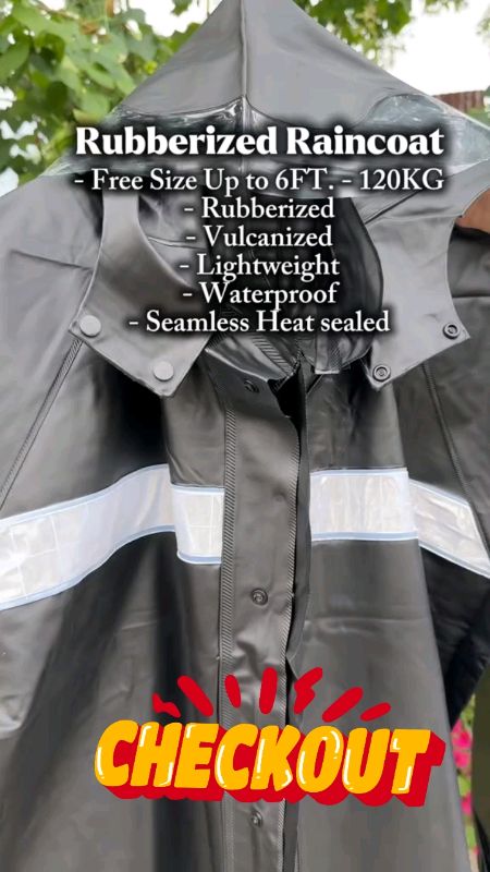 Rubberized Vulcanized High Quality Raincoat #FreeCoinsInShopeeVideo #MasMuraSaShopee