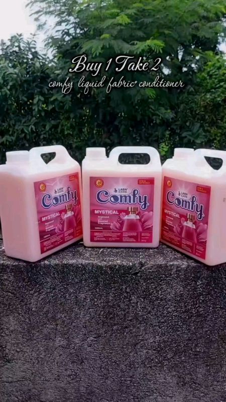 Buy 1 Take 2 1000mL Comfy Liquid Fabric Conditioner Fabric Softener For Laundry Long Lasting Scent #comfy #fabricconditioner #fabricsoftener #fyp
