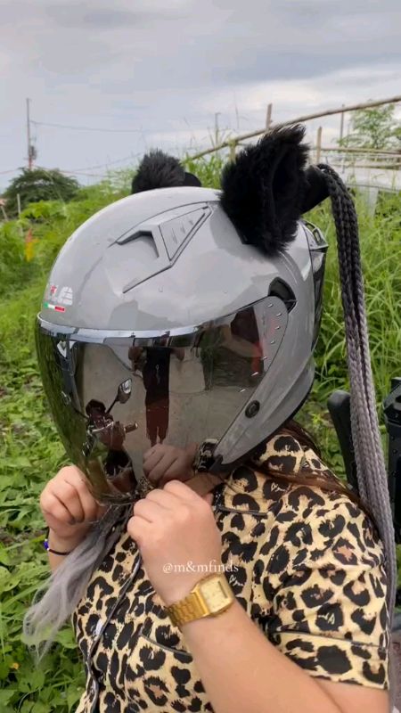 PONYTAIL HELMET ACCESSORIES! #buy #ponytail #ponytailhelmet #motorcycle  #HELMETACCESSORIES #femalehelmet #accessories #helmetdecoration  #affordable