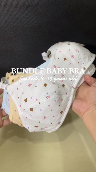3 pcs baby bra for teens ? #bundle #babybra #affordable #MasMuraSaShopee #FreeCoinsInShopeeVideo
