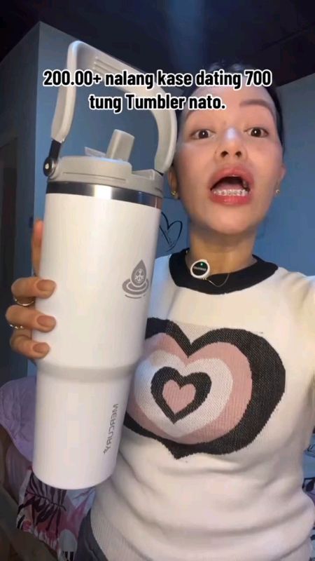 #Subrang Ganda Nito! 24hours sa Cold12hours sa hot !#Available ngaun sa Shopee!#Hot &Cold tumbler!!!