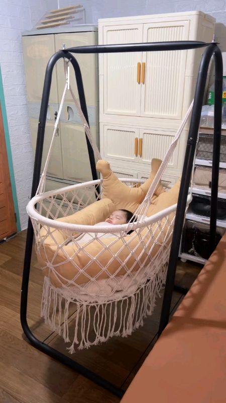 COD Duyan For Baby cradle swing hanging basket hammock with metal stand used indoors/outdoors Cradle#everyone #freecoinsinshoppevideo #trend #fyi #fyp