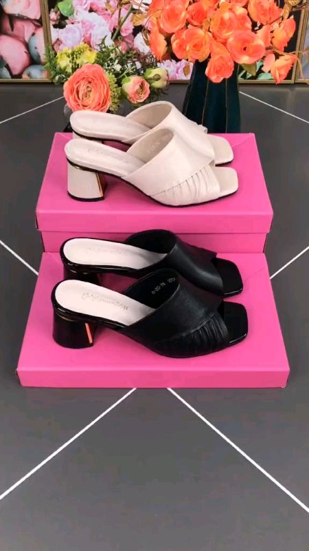 Slip on slipper sandal #sandal #highheel #slippersandal