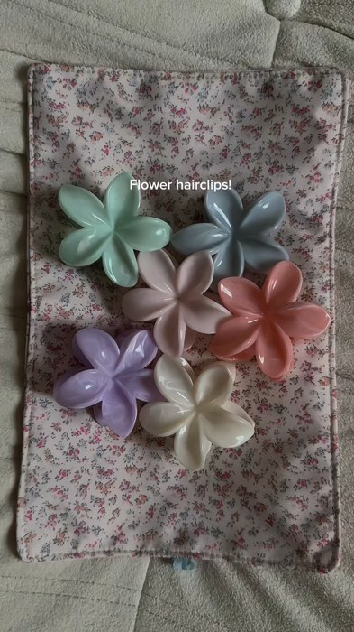 hair clips reco!! 🤍✨#flowerhairclips #hairclips #hairaccessories #musthave