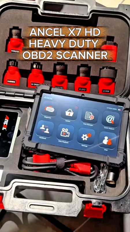 ANCEL X7 HD HEAVY DUTY OBD2 TRUCK  SCANNER #ancel #x7 #obd2 #obd2truckscanner #hd #heavyduty #diagnostictool #12v #24v #obd2scanner