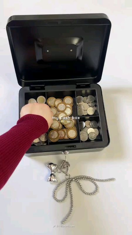 Check out Money Safe Box Lockable Cash Box with Key,Portable Piggy Box Metal Small Security Lock Organizer for ₱135. Get it on Shopee now!