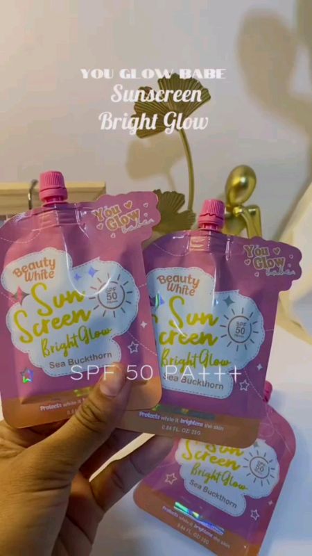 Buy 1 Take 1 You Glow Babe Beauty White Sunscreen Bright Glow #ShopeePHPaydaySale #MasMuraSaShopee #FreeCoinsInShopeeVideo #sunscreen #beauty #glow