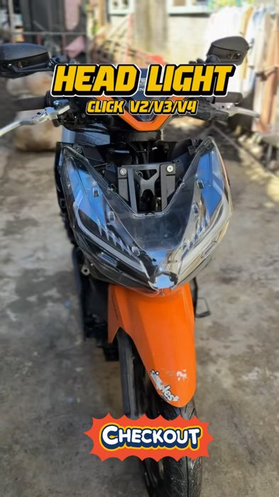 Motorcycle Headlight Lens Click V3 Click 125i /150i V2 V3 Fairings Accesories Adnracing A128#legit #fyp #freecoininshope #viral #MasMuraSaShopee