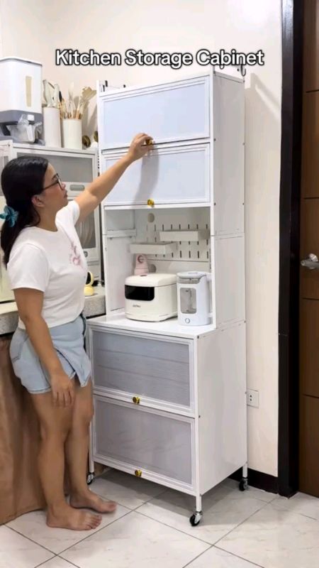 Kitchen Storage Cabinet✨ #cabinet #homefinds  #homeessentials #Home #MasMuraSaShopee #FreeCoinsInShopeeVideo #trending #shopee #Recos #budol #fyp