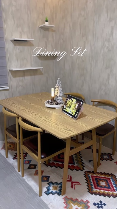 Nordic Solid Wood Dining Table #diningtable #nordicdiningtable #solidwooddiningtable #diningset