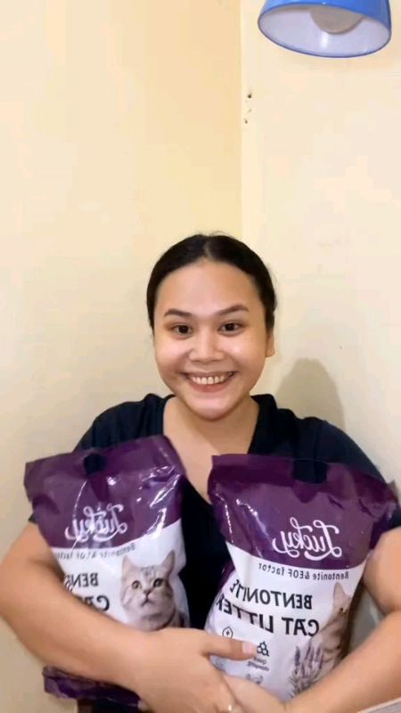 Bentonite cat litter sand 2kg 4kg 10kg #catlitter #bentonite #sand #fyp