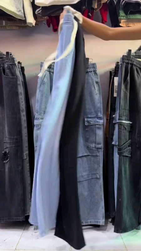 Baggy pants for men denim pants Korean fashion retro trend jeans #fyp #baggy #pants #for #men