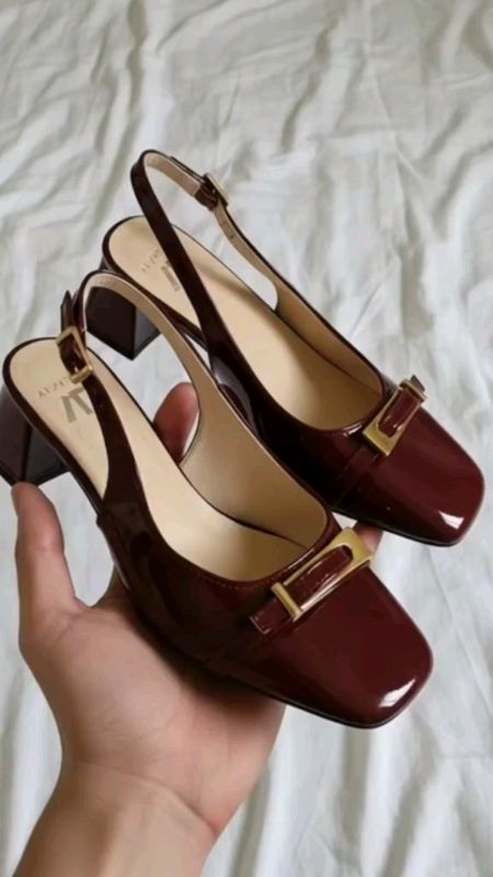 Venalisa Women's high heel sandals Square Head Chunky heel leather Fashion hook up One-step