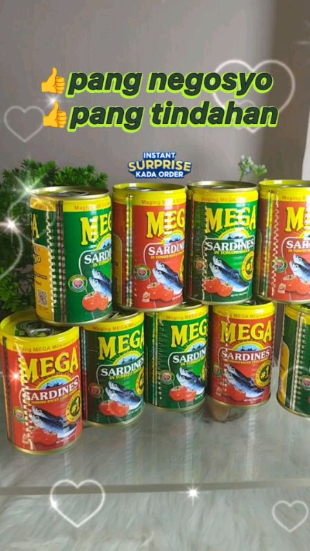 Mega Sardines Tomato Sauce and Tomato Sauce with Chili #mega #sardines #Megasardines