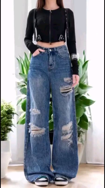 #baggyjeans#tattered#pants#viral#fyp