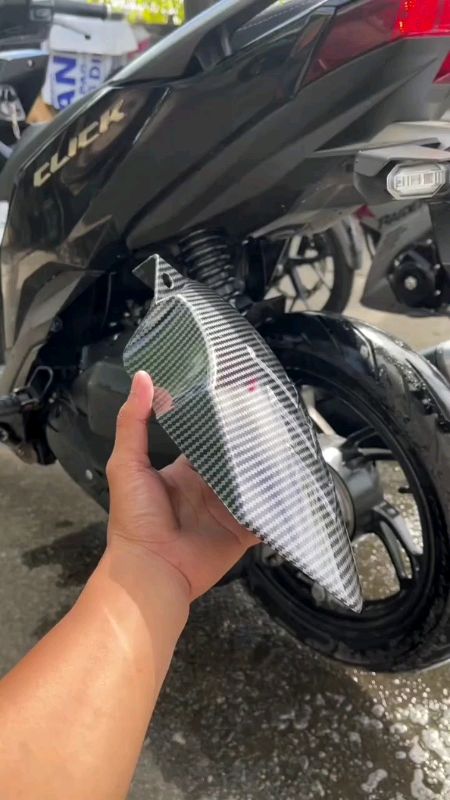#MOTOX #Rear #Tire #Hugger #Honda #Click #125i #150i v4/#v3/#v2 #Carbon #White #For #Motorcycle #Mud #Guard
