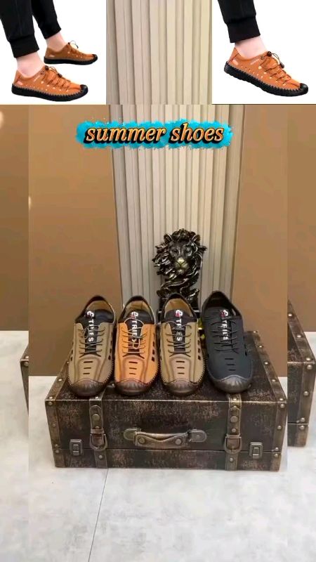 Men's Casual Outdoor Leather Soft Sole Sandals ..#fyp #viral #trending #ShopeeAffiliate #MasMuraSaShopee