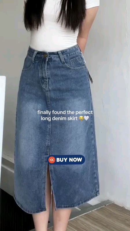 denim long skirt, ang gandaa🫣#FreeCoinsInShopeeVideo#MasMuraSaShopee
