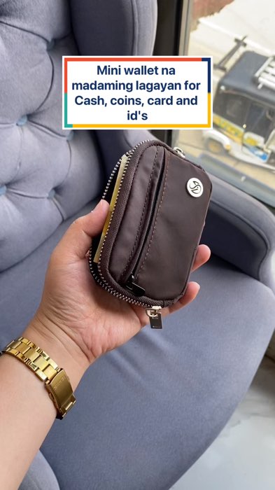 Mini wallet na madaming lagayan for Cash, coins, card and id's #coinpurse #miniwallet #pocketsize #cardslot #creatorsearchinsights