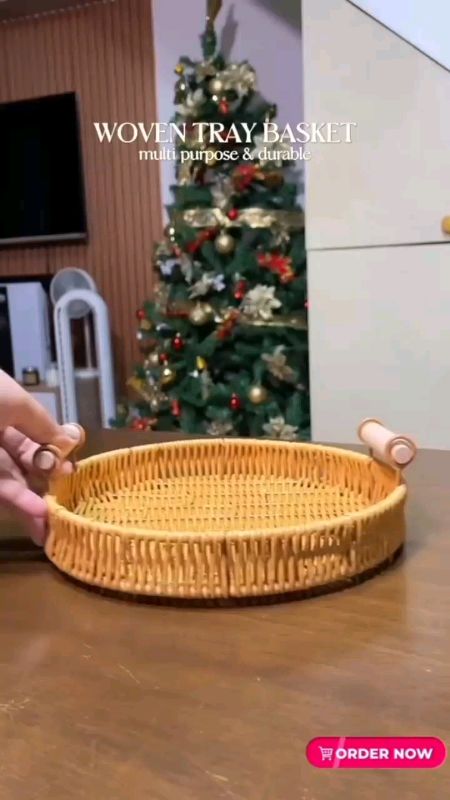 Rattan Basket 😱 #woven #tray #basket