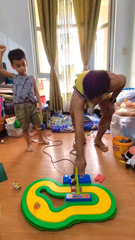 Wireless Somatosensory Competition Treadmill Toys Children Parent-Child Interaction Simulation Exercise Two-Player Compet