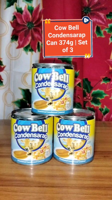 Cow Bell Condensarap Can 374g | Set of 3 #cowbell #condensada #condensedmilk