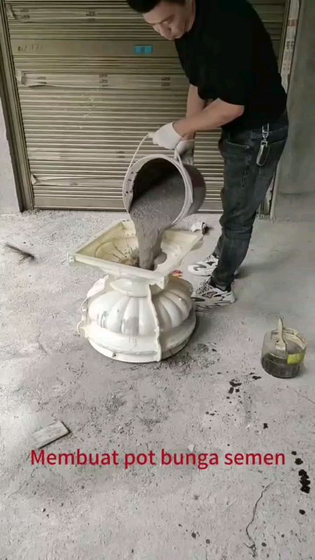 C9ZT [New round Listing]European-Style round Cement Flower Pot Mold Bonsai Pot Concrete Pouring Large Size