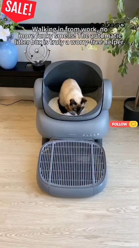 intelligent automatic cat. litter pan #catlitter #MasMuraSaShopee #FreeCoinsInShopeeVidoe