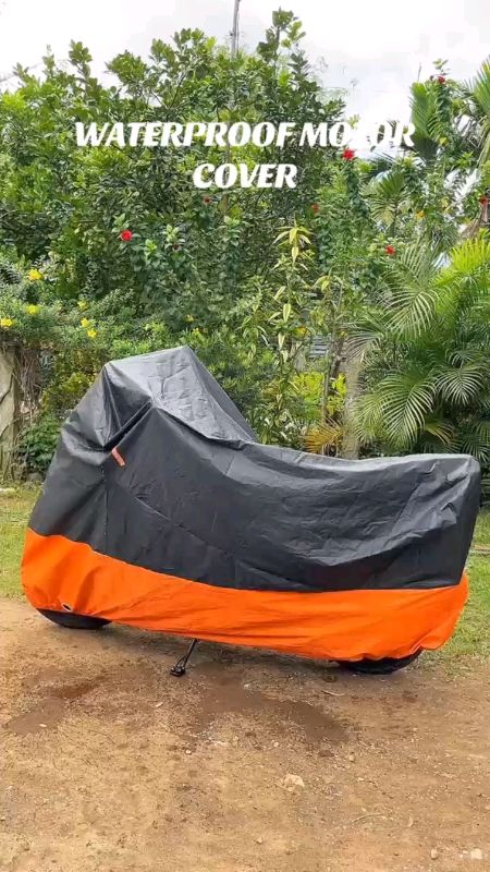 COD Waterproof Motorcycle Cover Outdoor Protection Universal Motor Cover Raincoat With Lock-Holes #cod #waterproof #motorcycle