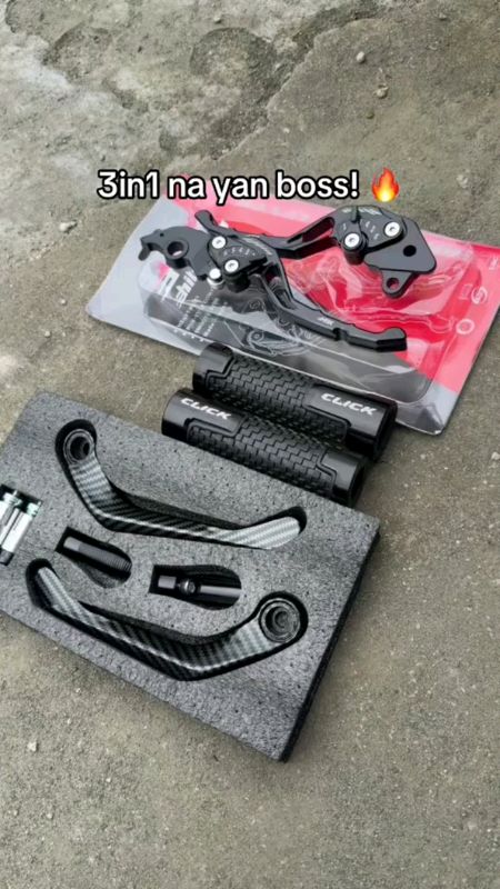 #HBK For #Honda Click 125/150 V2/V3 Brake Clutch Lever Guard Handle Grip Modified Adjustable Cnc Set#FreeCoinsInShopeeVideo