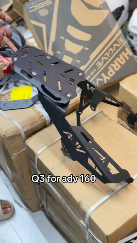SEC TOP BOX Bracket Metal for Motorcycle ADV 160 Q3 Heavy Duty FOR ADV 160 MEGATRON#masmurasashopee