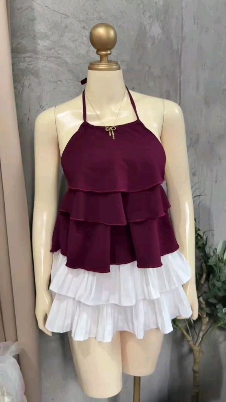 #layered #trendy #haltertop #cotton #lucia