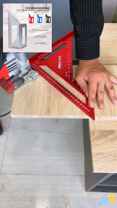 1pc 455°/90° Aluminum Alloy angle ruler multifunction gauge #followers #viral #SulitSaShopee #MasMuraSaShopee #FreeCoinsInShopeeVideo