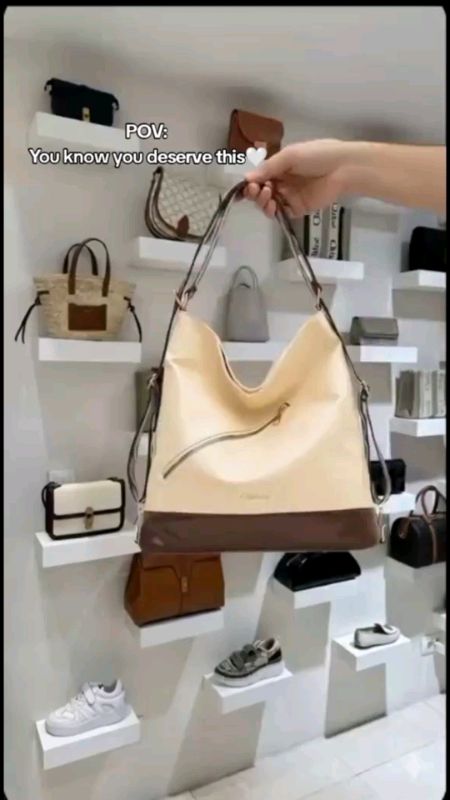 Mumu 2006 Retro PU Leather Women 2Way Bag Back Pack Shoulder Bags For Woman Students#freecoinsinshopeevidio #MassMuraSaShopee #Hugutsashopee